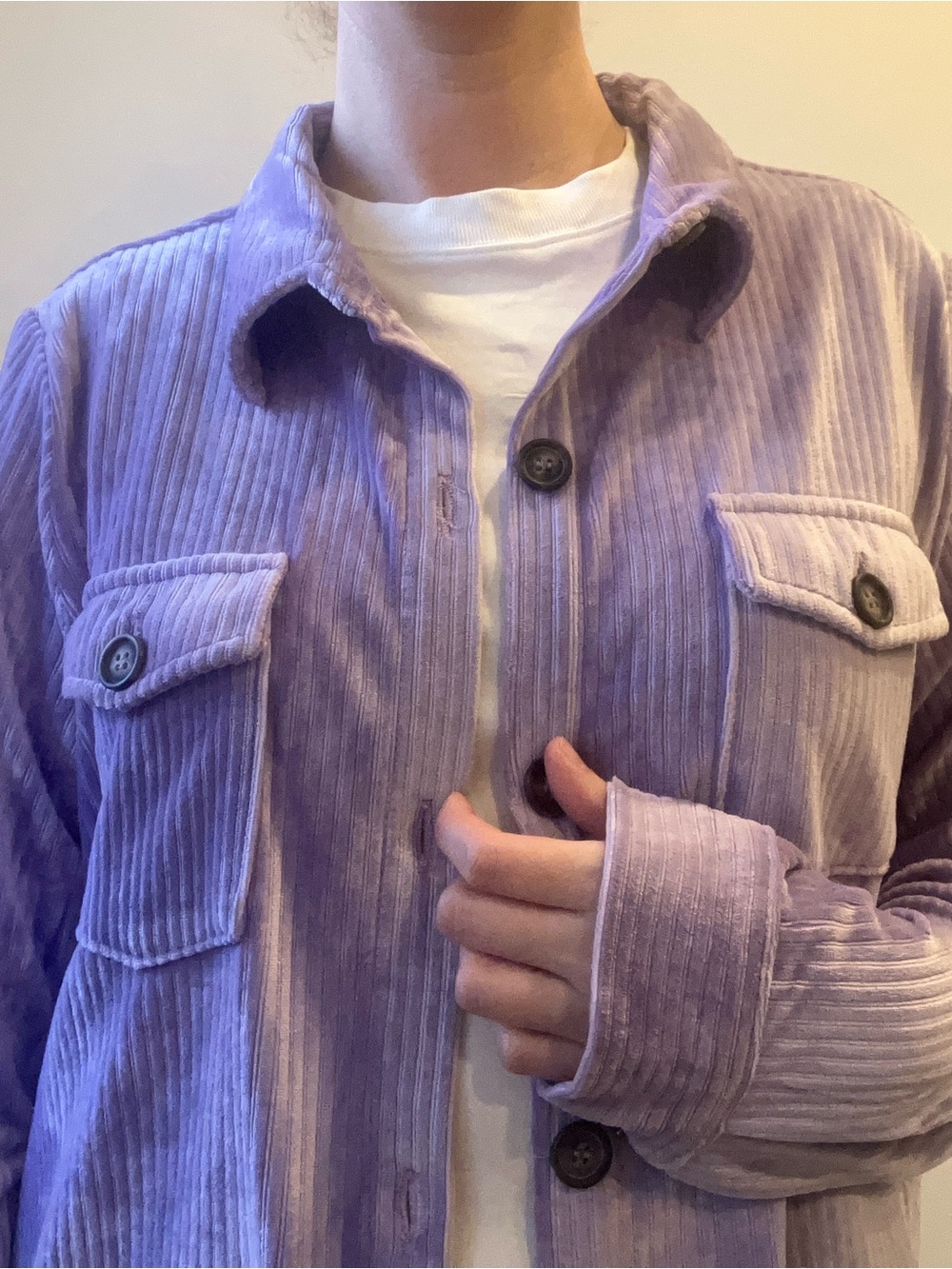 Studio 1886 soft Lavender corduroy jacket in size large - Picture 7 of 12